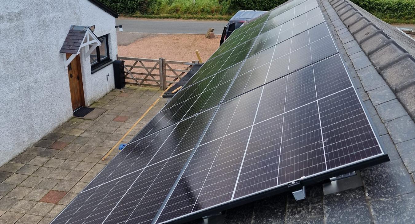 Solar PV installation in Carnoustie