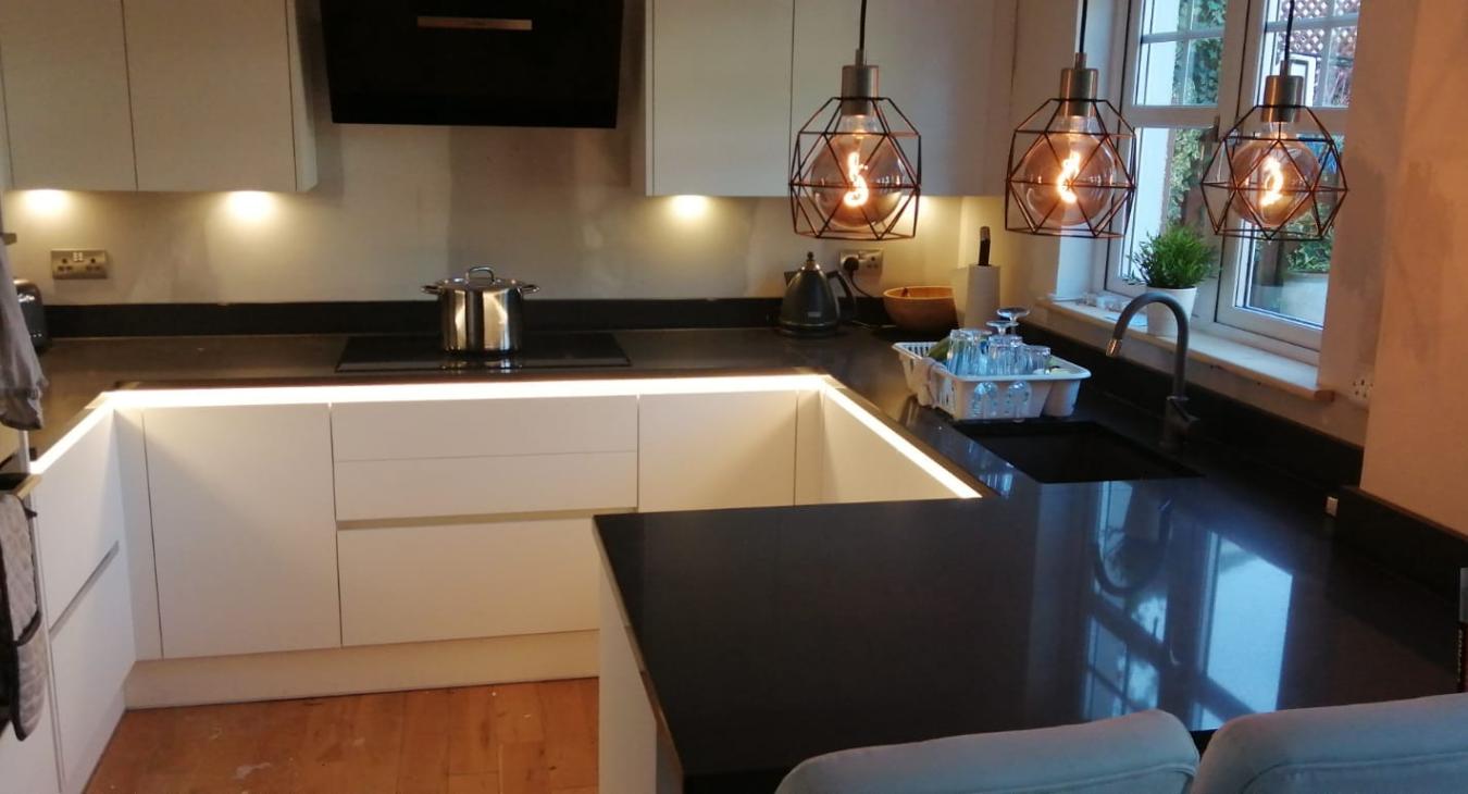 Kitchen lighting upgrade in Carnoustie